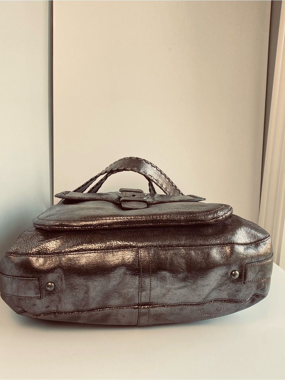 Coach XL Limited Edition Dylan in Distressed Cracked Metallic Bronze Leather - Picture 10 of 16